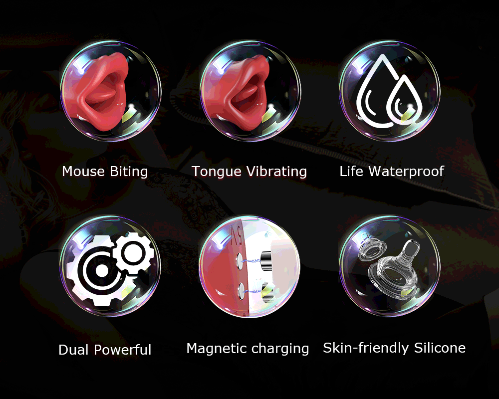Realistic Dildo Vibrator – Tongue Licking, Sucking & G-Spot Clitoral Stimulator for Women