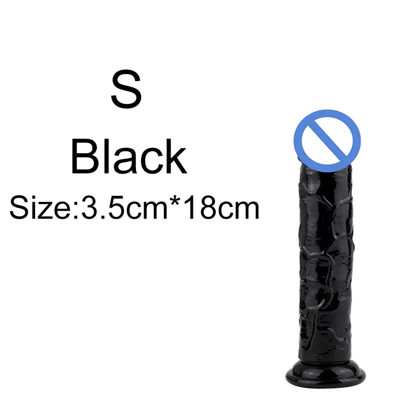 Silicone Dildo – Soft Jelly Toy with Realistic Curve