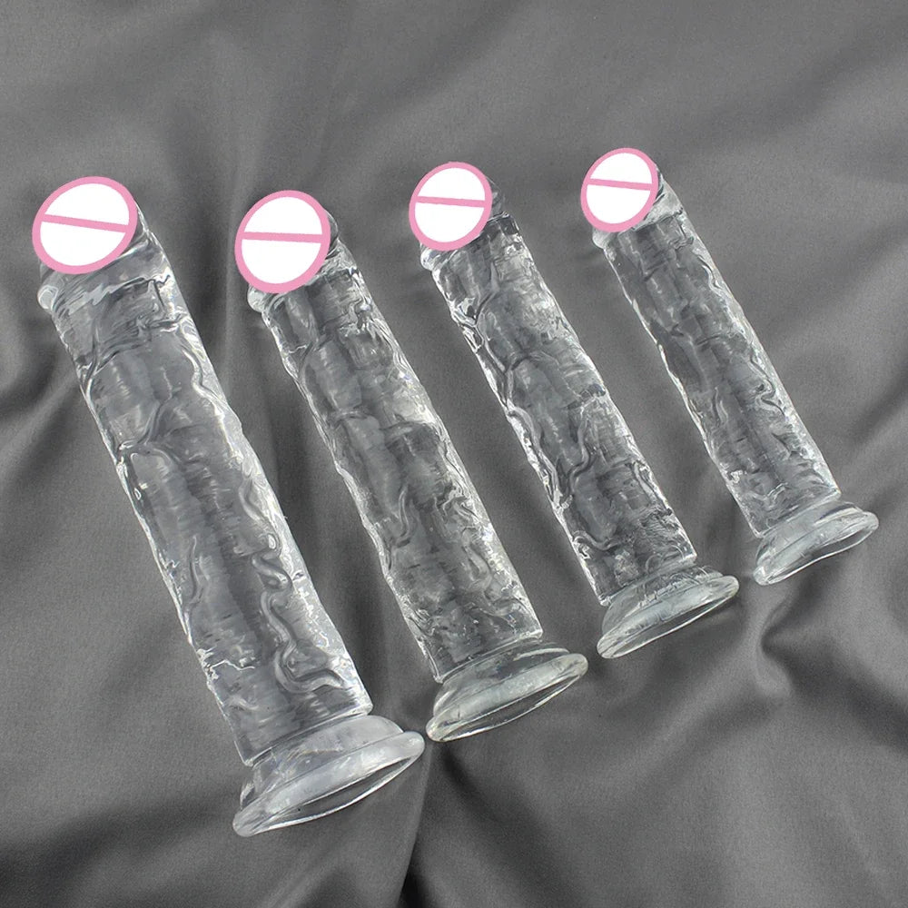 Silicone Dildo – Soft Jelly Toy with Realistic Curve