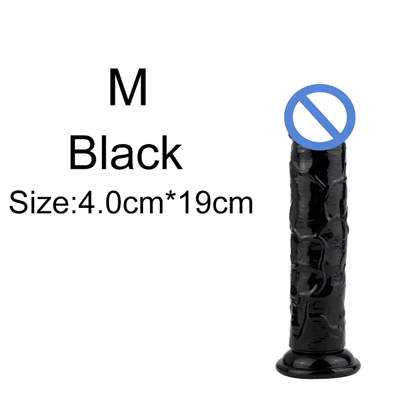 Silicone Dildo – Soft Jelly Toy with Realistic Curve