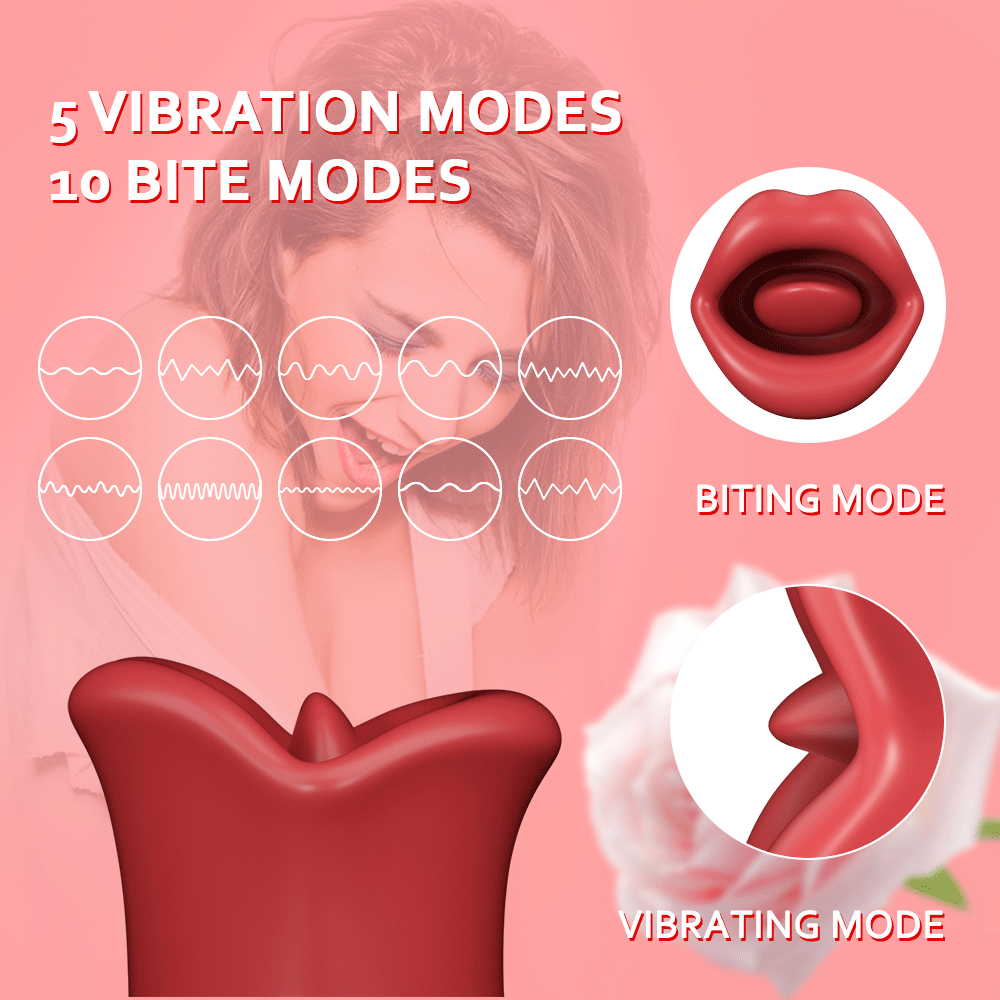 Realistic Dildo Vibrator – Tongue Licking, Sucking & G-Spot Clitoral Stimulator for Women