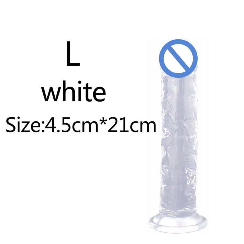 Silicone Dildo – Soft Jelly Toy with Realistic Curve