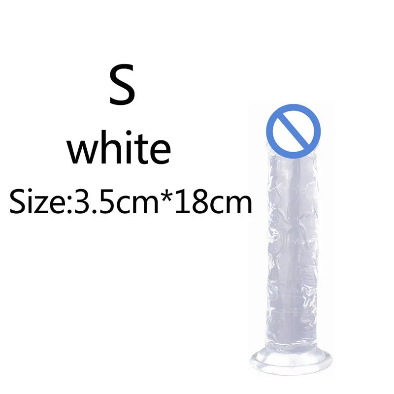 Silicone Dildo – Soft Jelly Toy with Realistic Curve