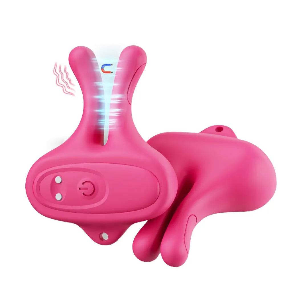 Magnetic Vibrating Nipple Clamps – 9 Mode Nipple Stimulator for Women & Couples