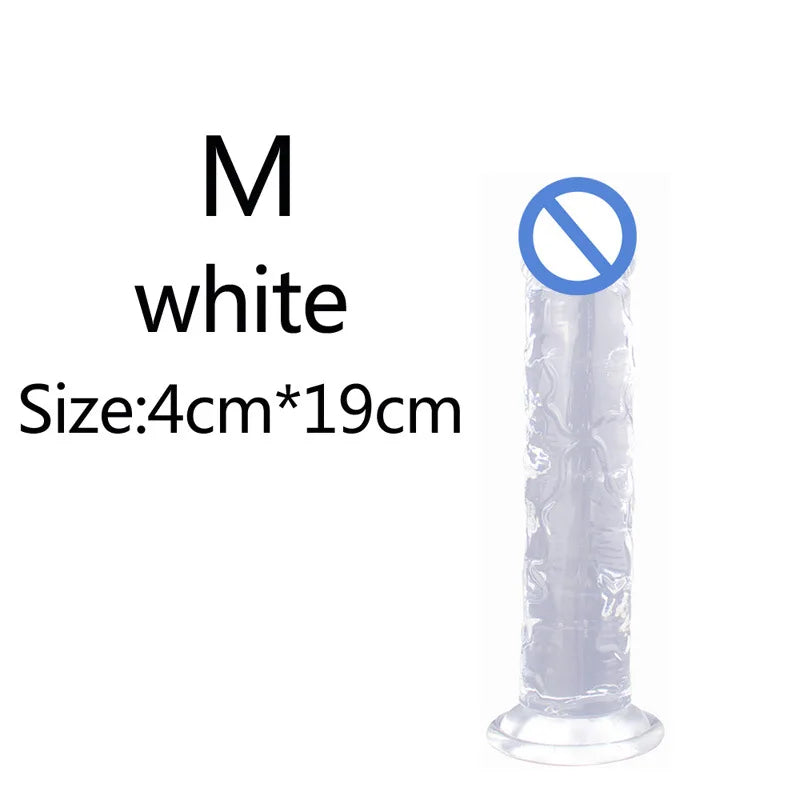 Silicone Dildo – Soft Jelly Toy with Realistic Curve