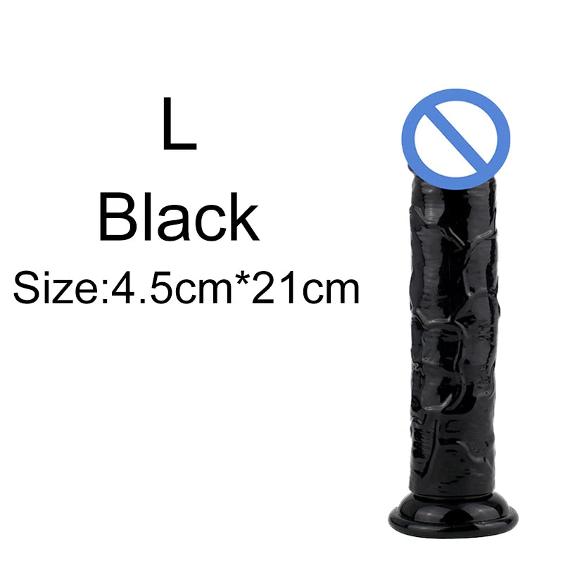Silicone Dildo – Soft Jelly Toy with Realistic Curve