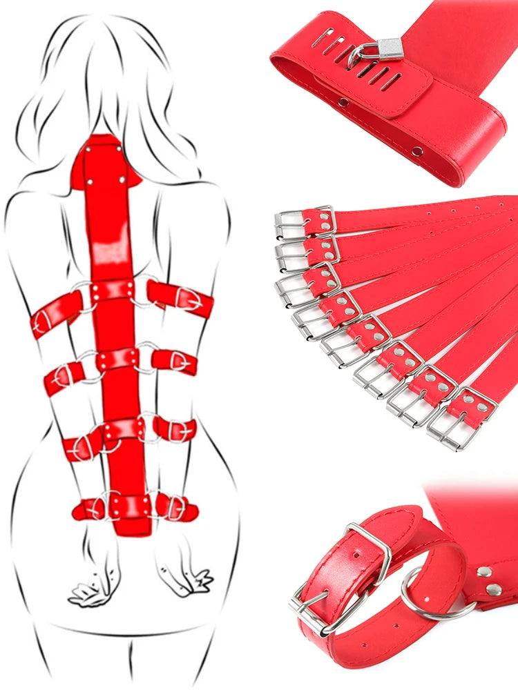 BDSM Restraints Set with Handcuffs, Collars & Fetish Accessories for Couples