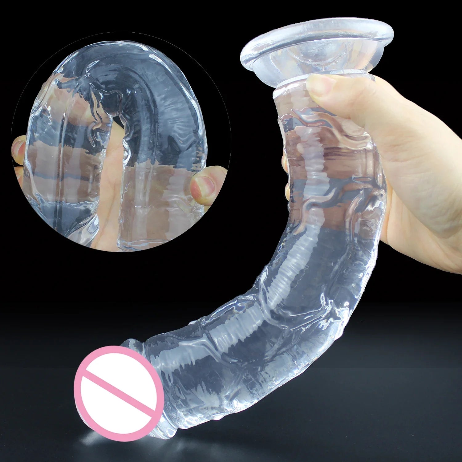 Silicone Dildo – Soft Jelly Toy with Realistic Curve
