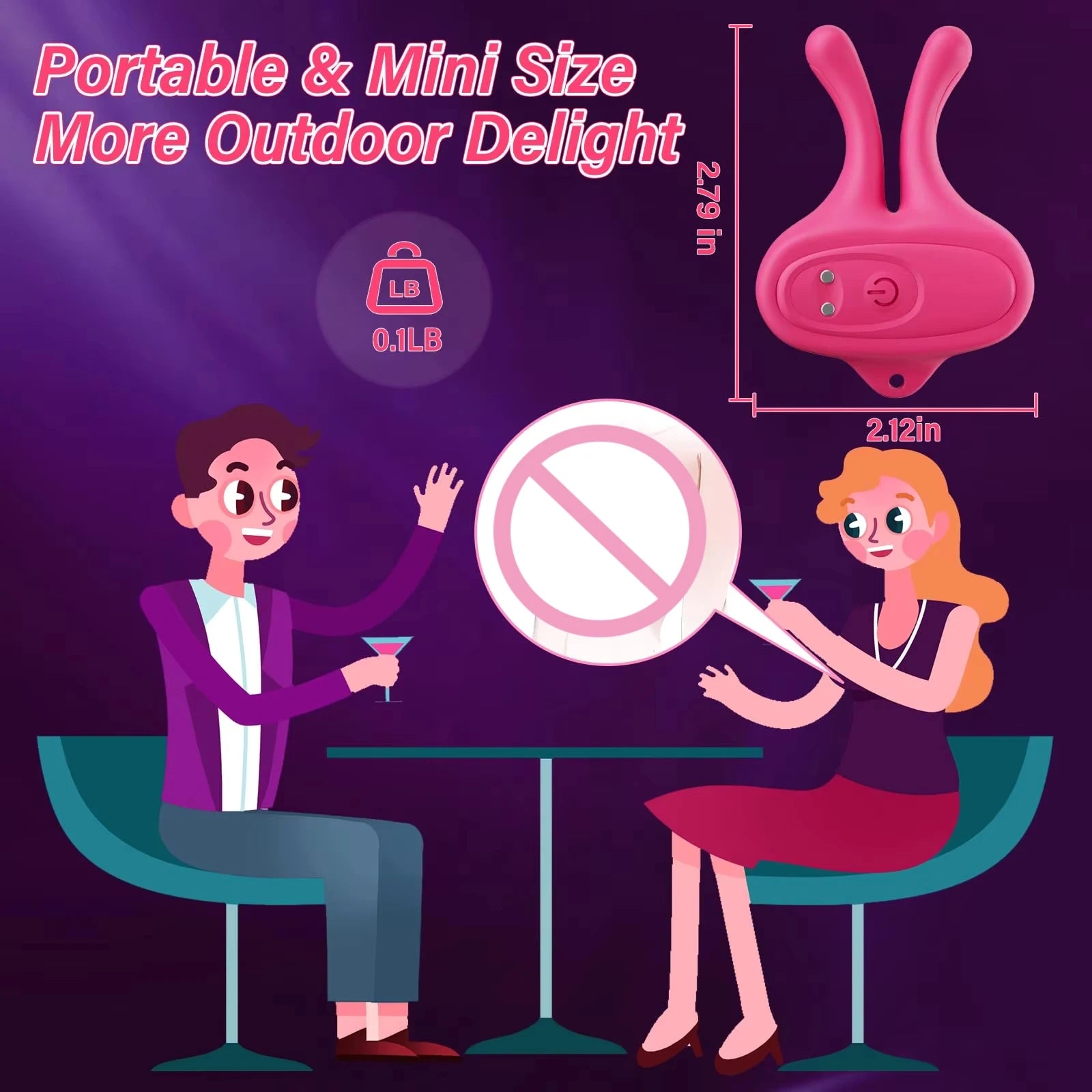 Magnetic Vibrating Nipple Clamps – 9 Mode Nipple Stimulator for Women & Couples