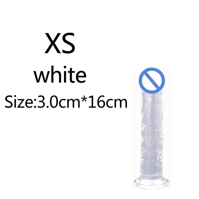 Silicone Dildo – Soft Jelly Toy with Realistic Curve