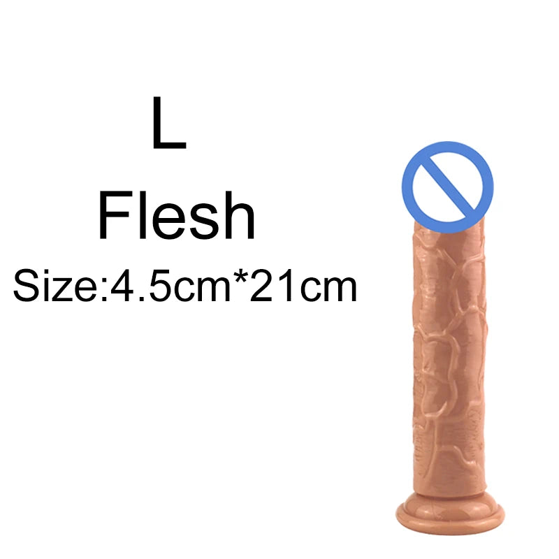 Silicone Dildo – Soft Jelly Toy with Realistic Curve