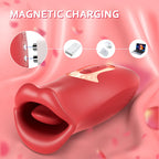 Realistic Dildo Vibrator – Tongue Licking, Sucking & G-Spot Clitoral Stimulator for Women