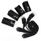 BDSM - Under Bed Restraint System – Adjustable Bondage Straps with Soft Cuffs