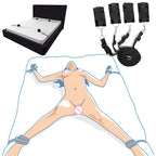 BDSM - Under Bed Restraint System – Adjustable Bondage Straps with Soft Cuffs