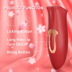 Realistic Dildo Vibrator – Tongue Licking, Sucking & G-Spot Clitoral Stimulator for Women