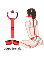 BDSM Restraints Set with Handcuffs, Collars & Fetish Accessories for Couples